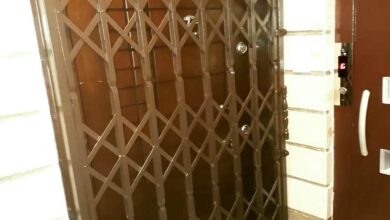 درب آکاردئونی ویلا با ساختار فلزی مقاوم