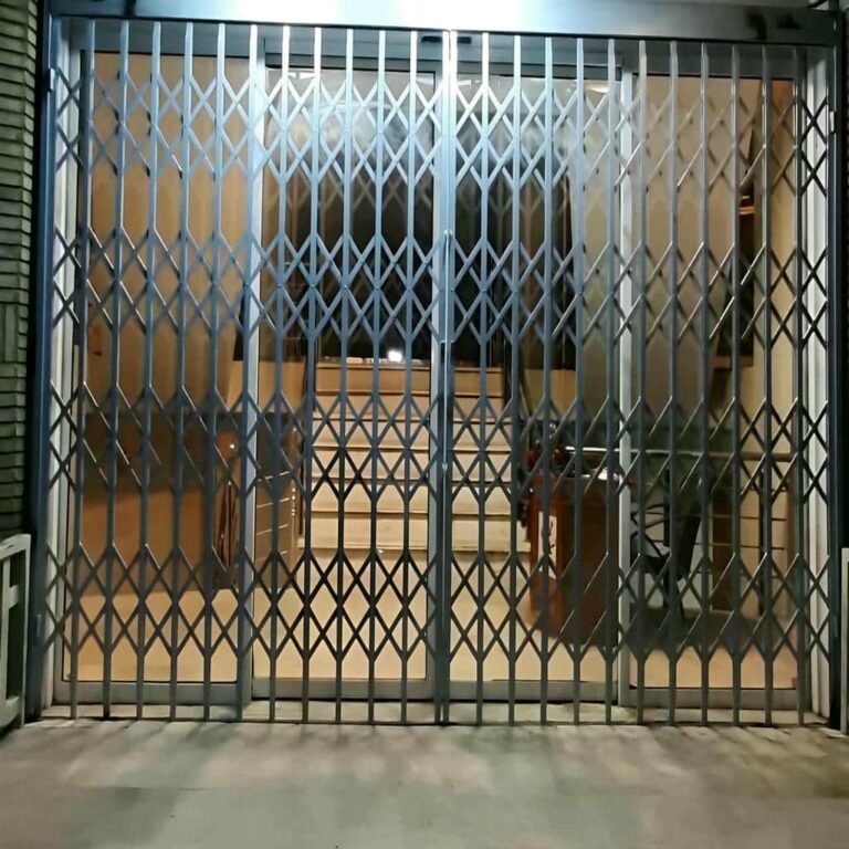 درب آکاردئونی آپارتمان فلزی با پوشش مقاوم