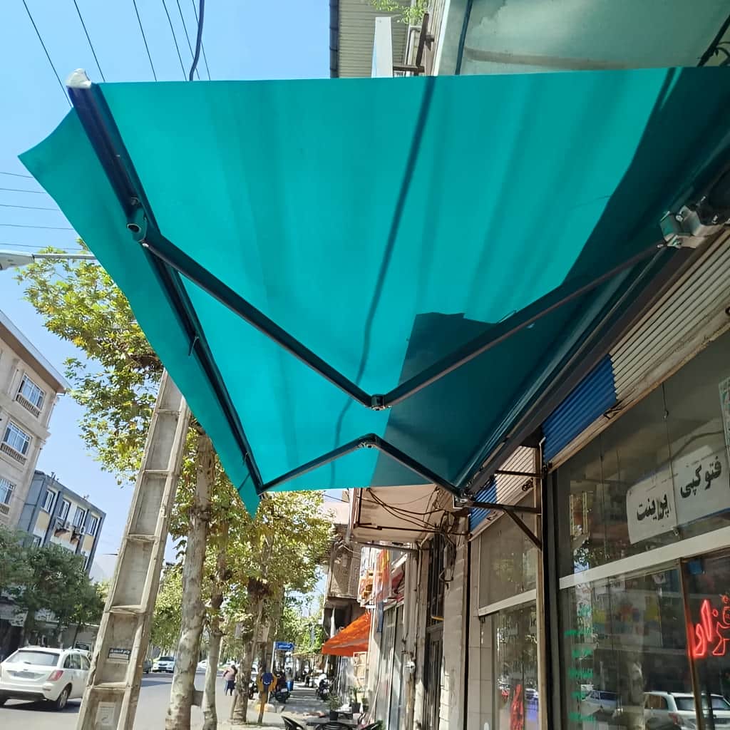 سایبان اتوماتیک سفید برای فضای باز سایبان اتوماتیک سفید برای فضای باز