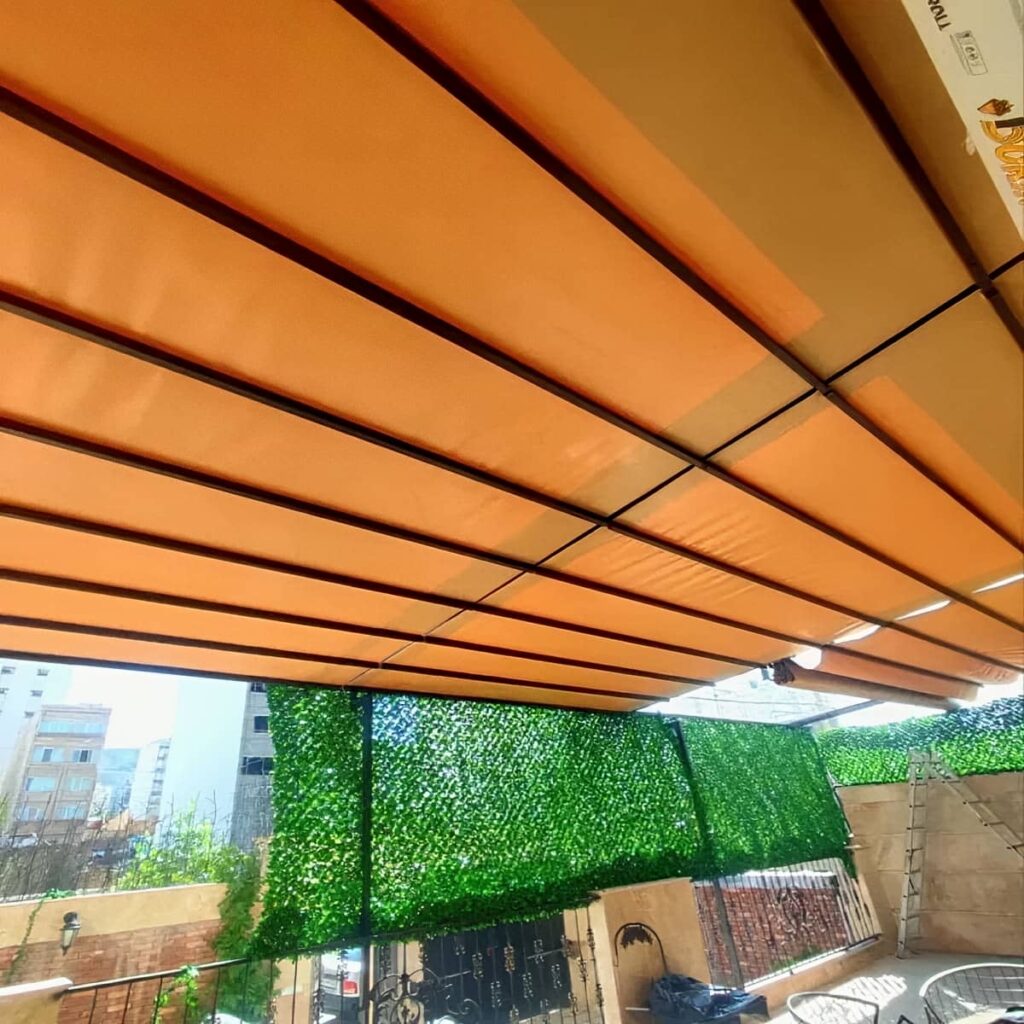 سایبان برقی فضای باز