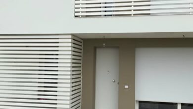 نرده تراس فلزی برای دهانه بزرگ