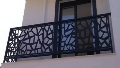 نرده مدرن بالکن طرح ساده