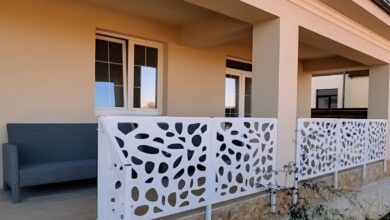 نرده بالکن ویلایی با طرح مینیمال