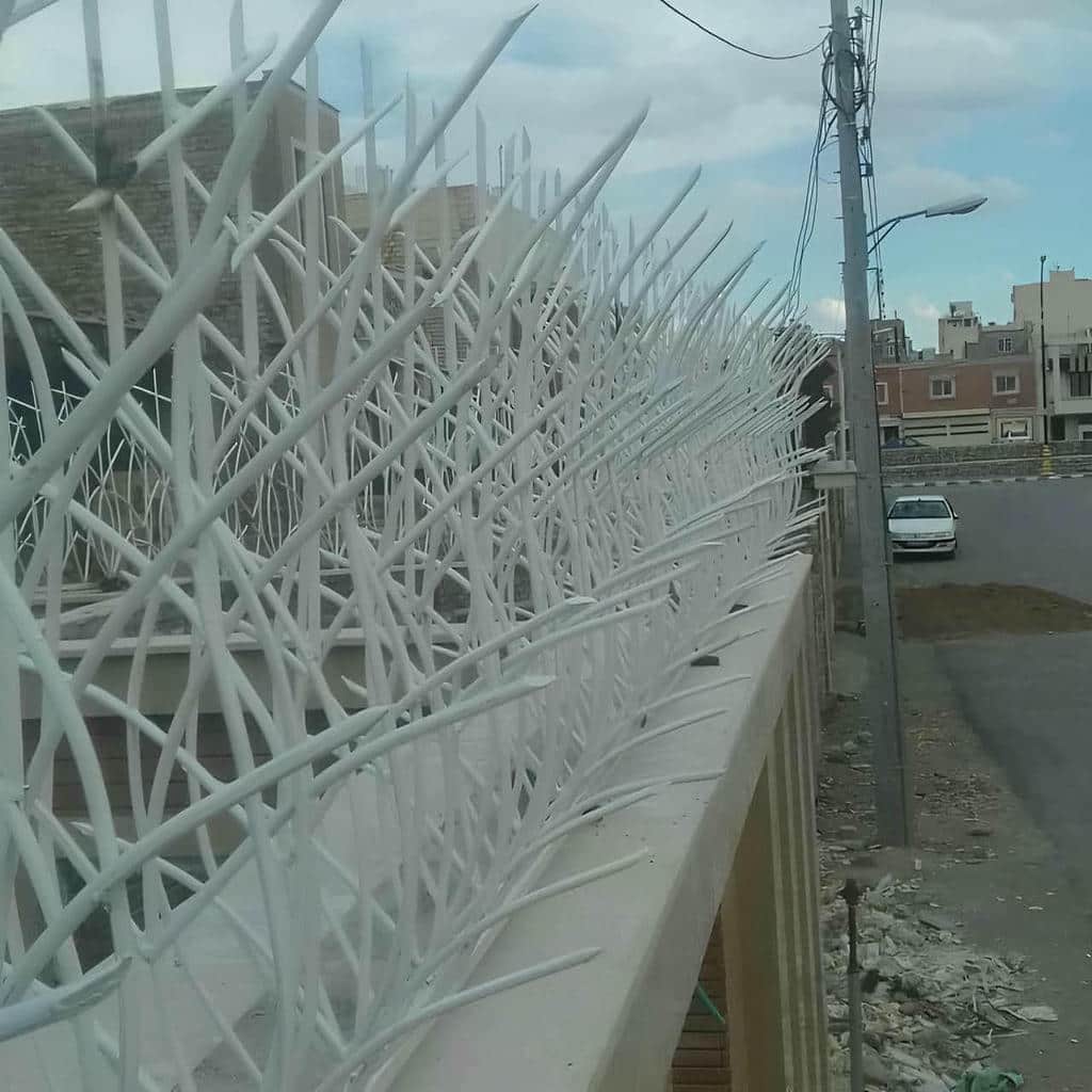 حفاظ دیوار فلزی با طراحی شاخ گوزنی