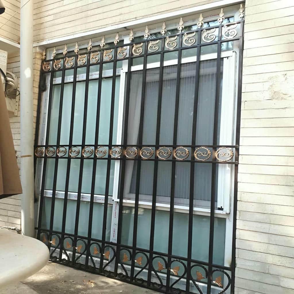 نرده پنجره پروفیلی ساده
