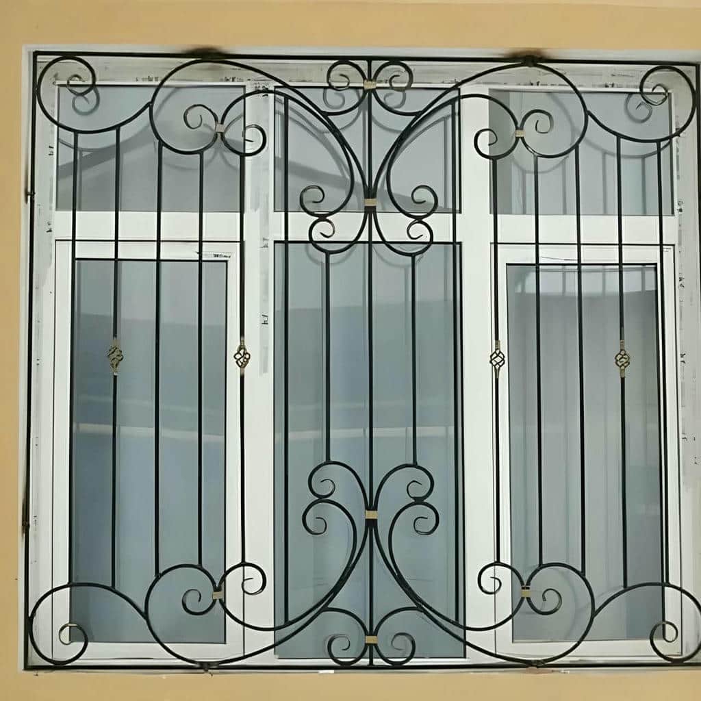 نرده پنجره فلزی فرفورژه