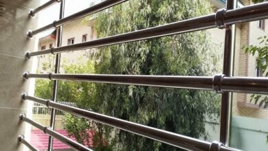 جان پناه بالکن فلزی مدرن