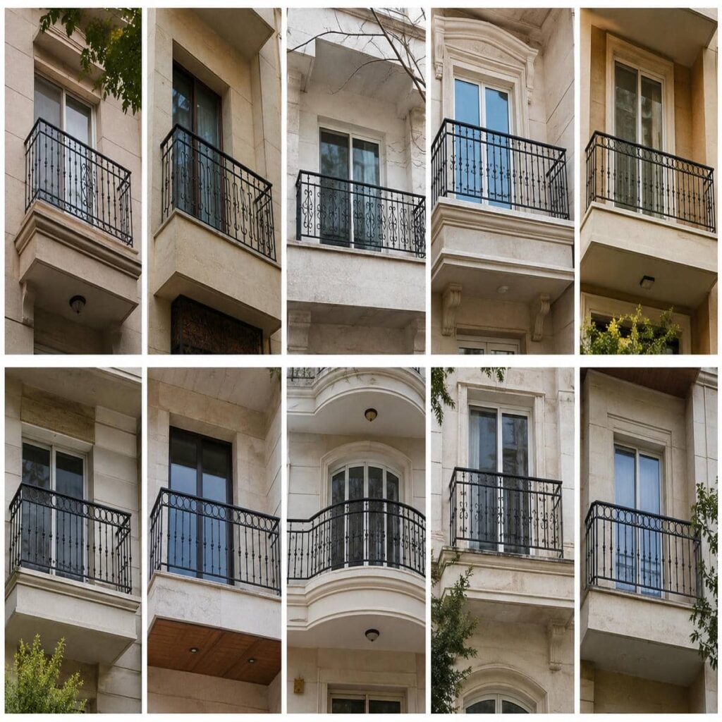 حفاظ بالکن مقاوم با اتصالات دقیق