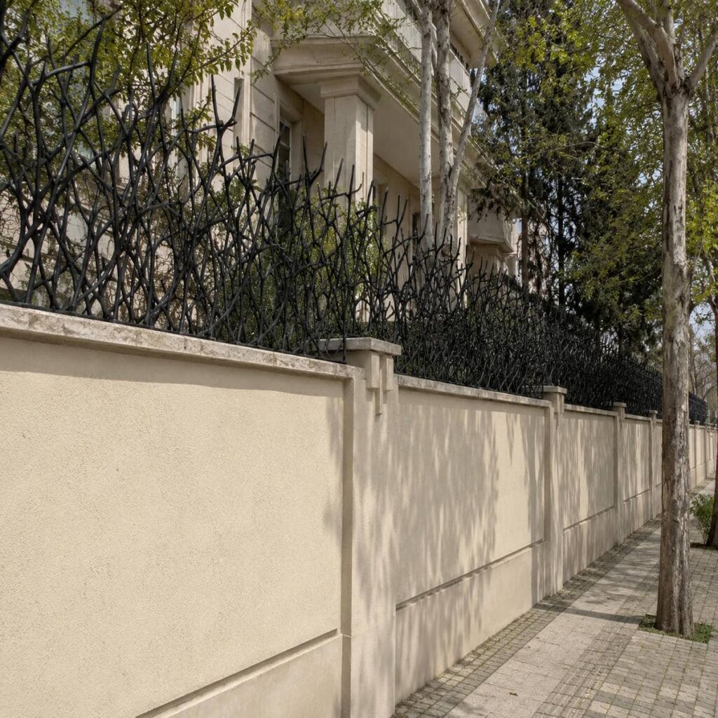جزئیات جوشکاری و اتصالات محافظ آهنی محوطه