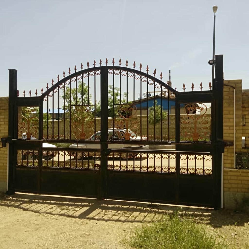 جک درب پارکینگ بازویی دو لنگه در ورودی ارومیه