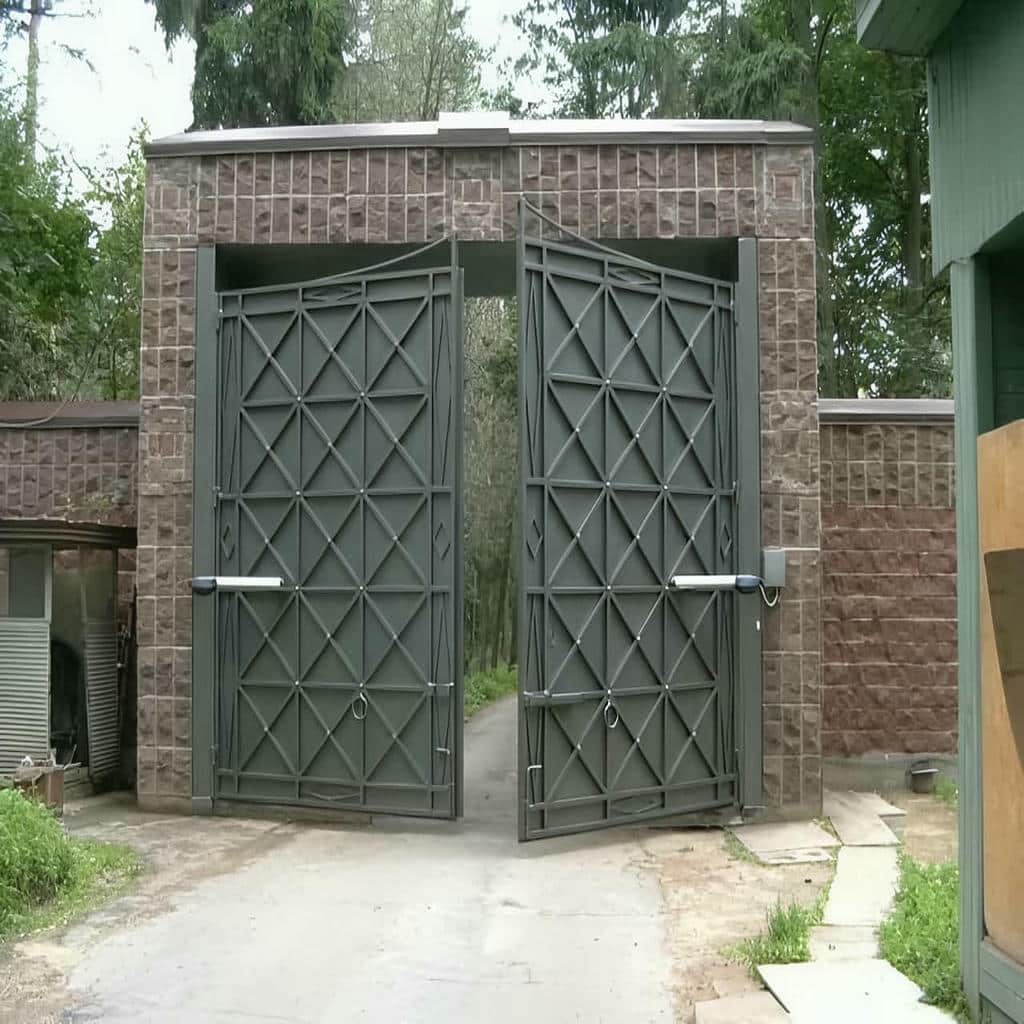 جک درب پارکینگ در استان ایلام کنار قاب فولادی نوساز