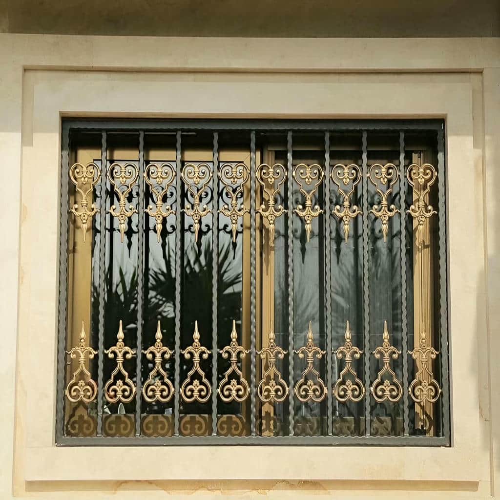حفاظ پنجره با پوشش رنگ کوره ای