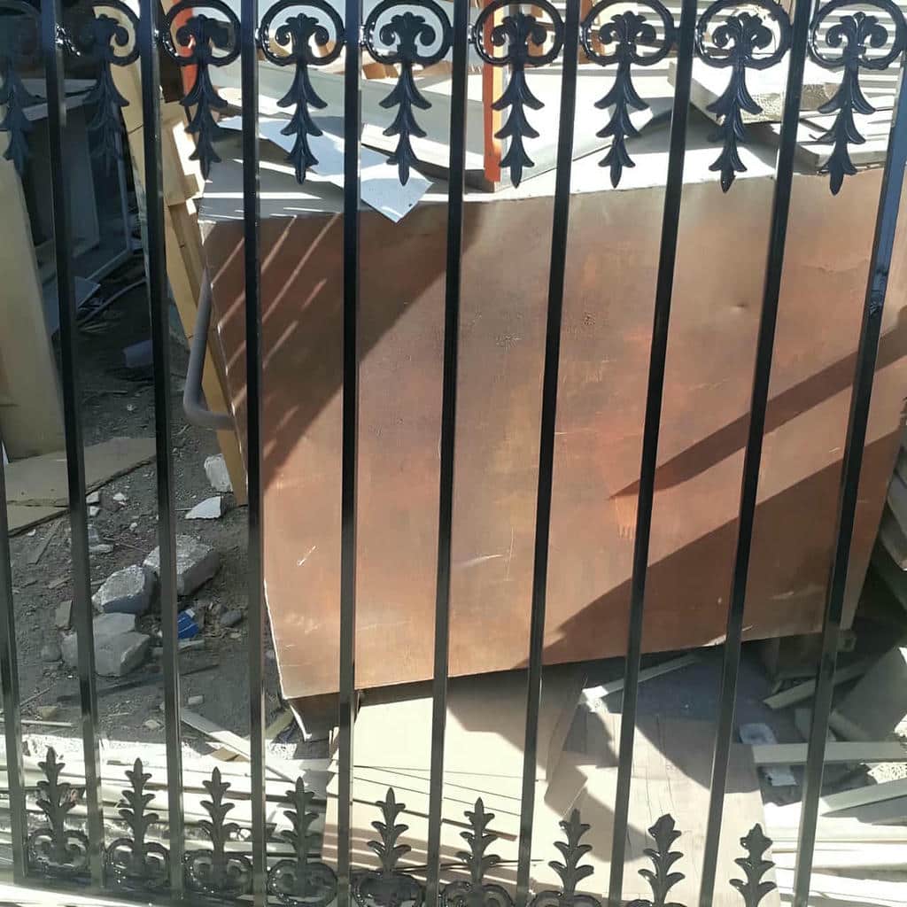 حفاظ پنجره فلزی با قاب هندسی استان کردستان