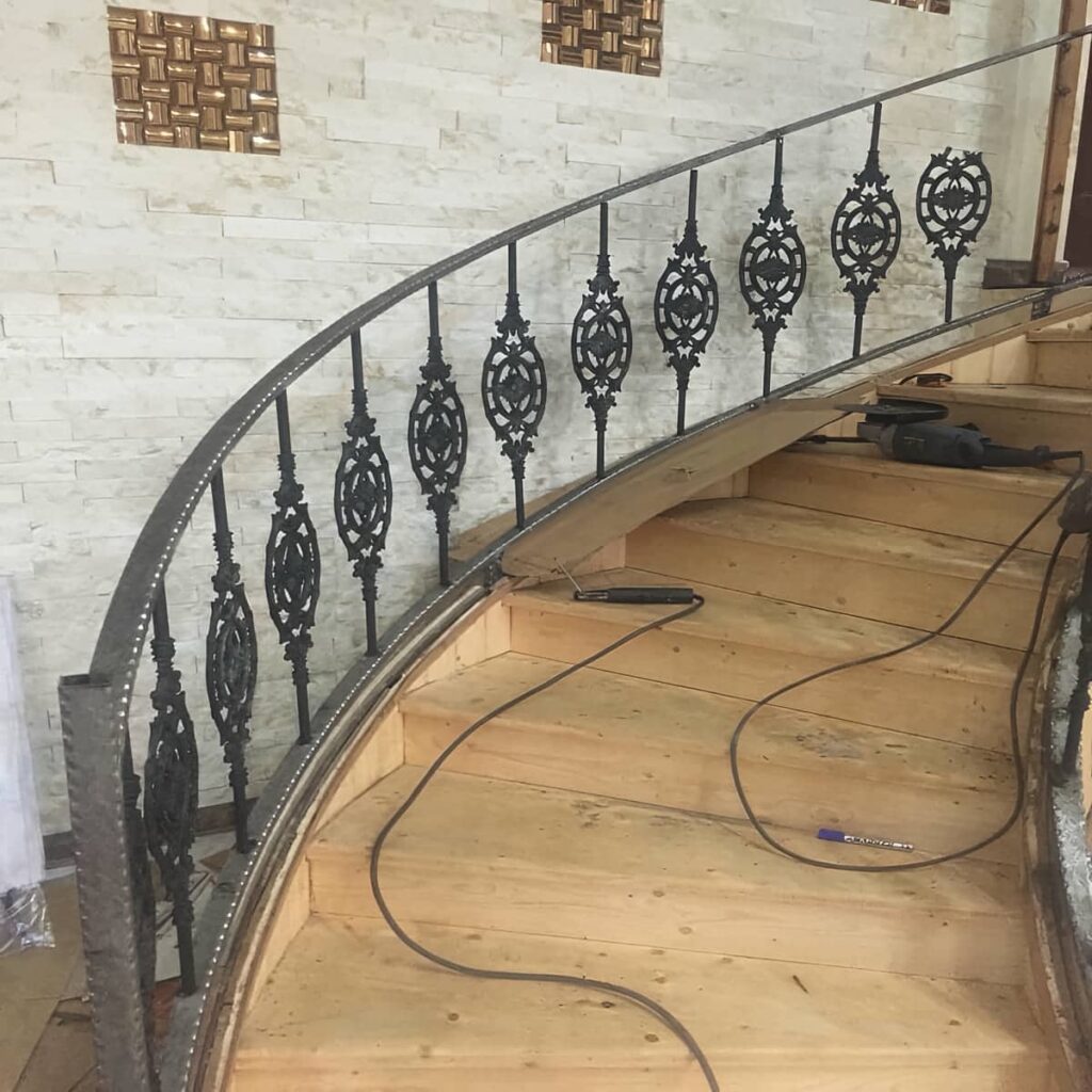 نرده راه پله ساده برای دوبلکس شیراز نرده راه پله ساده برای دوبلکس شیراز