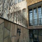 حفاظ دیوار شاخ گوزنی مشکی کنار دیوار آجری استان قزوین مرکز فروش و سفارش حفاظ دیوار در استان قزوین